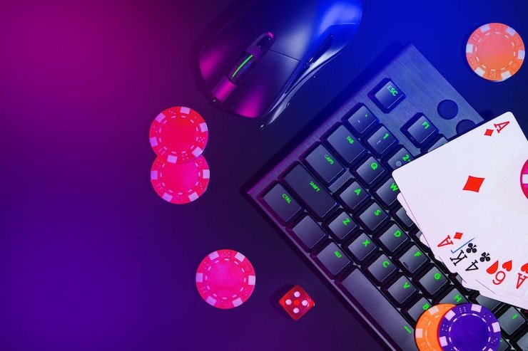 Orang yang menikmati hiburan sport dan casino secara terkendali dengan senyuman puas